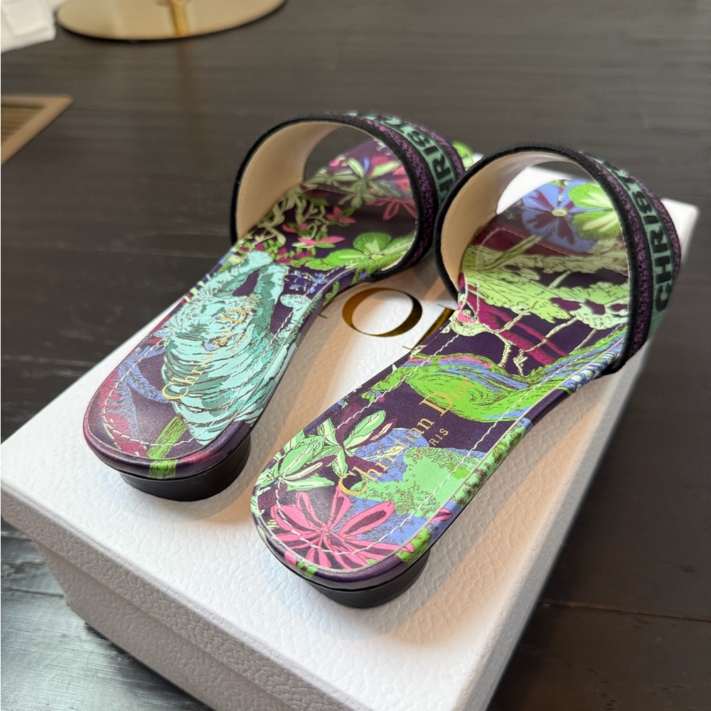 Dior Floral Multicolor Flats - Picture 3 of 8